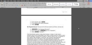 Subcontractor Agreement - Microsoft Word EASY EDIT MODE