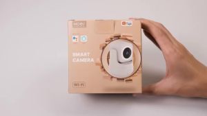MOES | MOES Tuya WiFi Smart Camera Indoor 3MP HD Pan 360° Tilt 180° Home Monitoring Surveillace Camera Works with Alexa Google Home