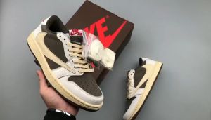 [Sale Authen] Giày JD1 Low Travis Scott – Reverse Mocha x Sneaker JD1 Thể Thao - Tặng Tất Vớ [Running Shoes]