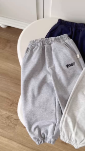 BE302 Quần dài jogger bo ống BERNIE cho bé trai Thu Đông