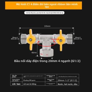 danxilu | Van Chuyển Hướng Nước Một Vào Hai Ra Ba Đường Bốn Đường Kết Nối Sống