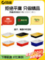 Gold Foil Food Grade Aluminum Foil Takeaway Box Rectangular Disposable Packaging Box Commercial Use Tin Paper Box for Restaurant. 