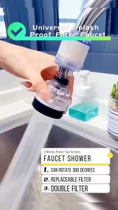 ALX MALAYSIA Kitchen Faucet Water Tap Filter 360° Rotate 3 Mode Faucet Tap Anti-Splash Faucet Sink Head Paip Sinki Tap Keran  过滤器水龙头