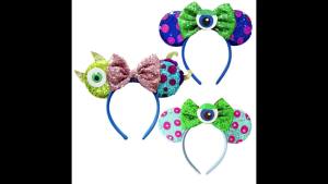 Potdemiel | Sullivan Mickey Tai Dây Đeo Đầu Dành Cho Nữ Chuột Minnie Monster Inc Nhân Vật Hoạt Hình Cosplay Băng Đô Quấn Tóc Trẻ Em Đảng Phụ Kiện