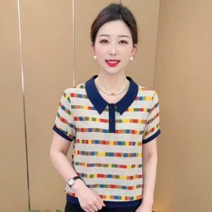 QIAOXIZI | Age-Defying Loose-Fit Short Sleeve Tee Shirt