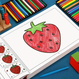 32-Page Kids Coloring Book - Fun Doodle & Drawing Activity | Educational Gift for Birthdays & Holidays | Chinese Version