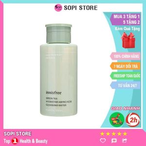 MẪU MỚI -Nước tẩy trang trà xanh Innisfree Green Tea giúp làm sạch da bổ sung dưỡng chất cân bằng độ ẩm -