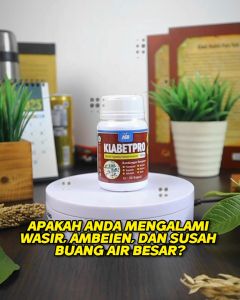 KLABETPRO Kapsul Herbal Untuk Atasi Wasir Ambeien Susah BAB Berdarah Benjolan Bengkak