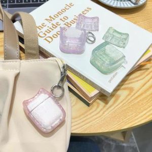 💜INS💜 3D เคสป้องกันหูฟังสีลูกกวาดสำหรับ Airpods 4/3/2/1/Pro/Pro2 ซิลิโคนนิ่มแบบหุ้มเกราะป้องกัน