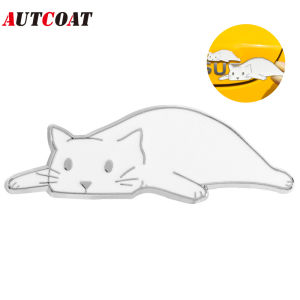 1PCS Cat Car Emblem Zinc Alloy 3D Badge with Adhesive – Cross Decal for Car Truck Window Door Toolbox or Home Decor