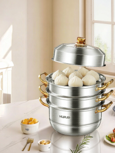 HUAJIDA | Stainless Steel Multi-layer Large Capacity Gas Stove Specialized Steamer