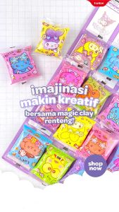 20pcs Mainan Clay Renteng / 1lembar Magic clay KL-1