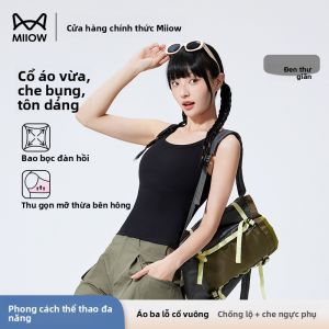 Áo ba lỗ nữ MiiOW Cat Person làm bằng vải cotton mỏng có thể mặc ngoài