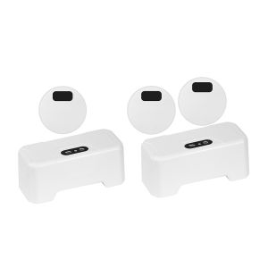 【New Arrival】Electric Flush Presser Non-Contact Intelligent Toilets Flush Button Infrared Induction Splash-proof with Wireless Transmitter for Home Hotel Bathroom