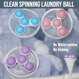 Clean Spinning Laundry Ball Floating Hair Catcher Laundry Hair Remover Filter Bag Reusable