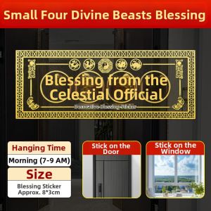 YISHUIGE | Decorative Outdoor Indoor Amulet Metal Sticker Hanging Decor