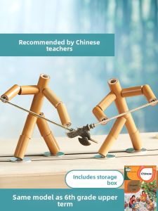 MONLEYTA | Advanced Handmade Bamboo Node Warrior Toy Battle Field Kit Primary School Students Double Material Pack Table Combat Site