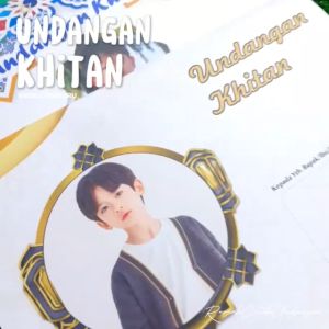 [50pcs] KARTU UNDANGAN KHITANAN / SUNATAN MURAH THEMA RUSTIC VINTAGE FLORAL