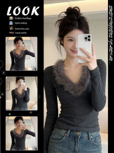 Retro Style Long Sleeve Fitted T-shirt