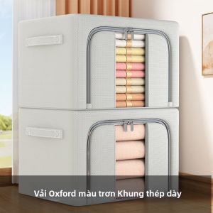 Hộp Lưu Trữ Quần Áo Khung Thép Màu Trong Suốt