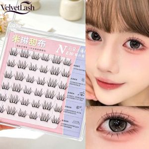 VelvetLash【Local Stock】Ultra-thin Sheet Series False Eyelashes Noglue DIY Lashes Cluster Zero Touch Feeling Segmented Lashes Natural Makeup