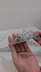 Bando Mahkota Wanita Crown Berlian Women Jewelry Bando Anak Dengan Aksesoris Rambut Ala Princes Murah AVVET