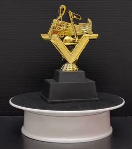 MUSIC NOTES Plastic Trophy MF004 Screw Medal (Hadiah Sukan Sekolah Dan Anugerah Cemerlang) Piala Cenderahati.