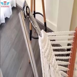 Võng xếp inox crom đại víp Tín Thành Phát - Lưới màu Vàng sợi Tơ