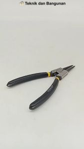 Staight Tip External Circlip Plier/Tang Snap Ring External Lurus 6.0" - Alat untuk Memasang dan Membuka Cincin Snap Ring (IMPORT)