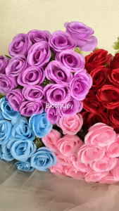 Bunga Mawar 18 CABANG Artificial Tangkaian Cabang 18 Hiasan Buket Dekorasi Pelaminan bunga artificial