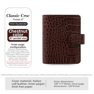 Filofax | Classic Crocodile Genuine Leather Refillable Planner Gifts