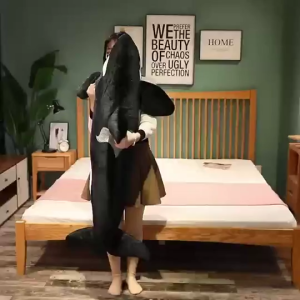 Mainan anak Boneka karakter Paus orca ukuran jumbo 80 cm boneka hiu hitam boneka paus jumbo  murah