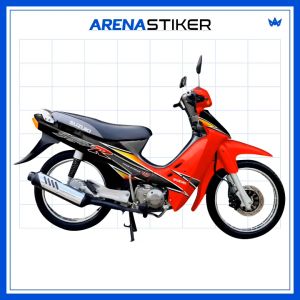 SH39c Sticker Shogun Kebo Stiker Striping Lis Suzuki Shogun 110 R 2000 - 2003 Variasi Retro Design Lz