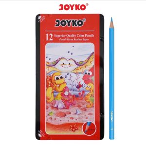 Vifo - Pensil Gambar Joyko Kaleng Tin Case Isi 12 24 Warna Original