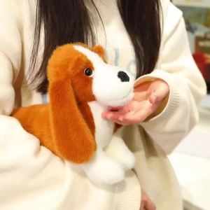35cm Adorable Dachshund Plush Toys Soft Lifelike Standing Dachshund Toys Cartoon Dog Plush Toy Funny Room/Desktop Decor Kid Gift