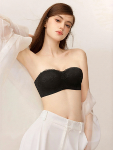 Miss Curiosity | Strapless Anti-Glimmering Thin Bra Set