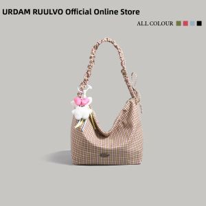 URCDN RDALVO | Grid Cloth Crossbody Underarm Bag