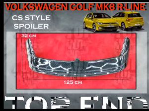 VOLKSWAGEN GOLF MK8 GTI /MK8 RLINE CS STYLE SPOILER (CS) REAR TRUNK SPOILER FOR VW GOLF 8 CARBON FIBER LOOK CAR BODYKIT