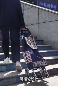 Shopping cart trolley with bag portable folding multi-purpose shopping products trolley large capacity