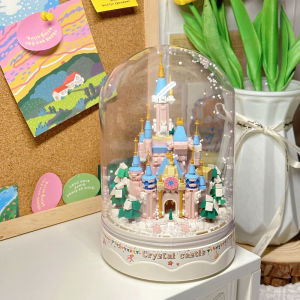 Adult Birthday Cake Building Blocks Toy Eternal Flower Assembly Valentines Day Gift for Girls Universal Plastic Blocks