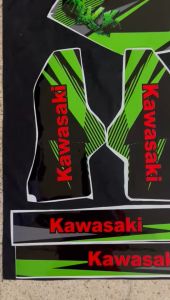 Decal Fullbody Keren & Striping Variasi Sticker KLX 250 Warna Hitam Hijau