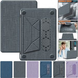 For Apple MacBook Air 13-in 13.6-in M1 M2 M3 A1932 A2179 A2337 A2681 A3113 2018 2019 2020 2022 2024 Laptop Fabric Bracket Business Case Cover Protective Shell
