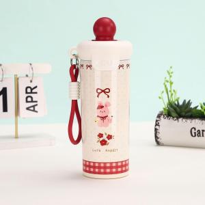 Cute Floating Ball Thermal Cup Insulation Cool Straw Cup