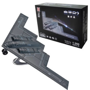 1:200 Creative Military Series Building Blocks B2 Ghost Stealth Bomber Fighterรุ่นของเล่นตกแต่งบ้านสําหรับเด็กคริสต์มาสของขวัญ