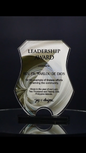 ACRYLIC PLAQUE - ACRYLIC TROPHY - AWARD - CUSTOMIZED  PERSONALIZED JAY C. DESIGNS - 8010