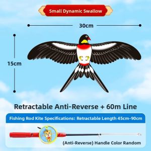 SHENWO | Dynamic Cartoon Bird Kite with Moving Wings