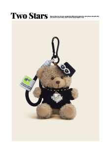 Original Small Bear Doll Bag Charm Plush Toy Keychain Backpack Hanging Decoration Girls Heart Bookbag Pendant Accessory