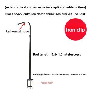 NIOYE | Long-lasting Rechargeable Light Bulb with Extendable Desk Stand and Outdoor Hanging Light