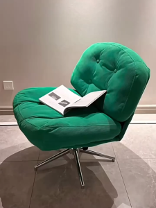 ⚡HOT⚡360° Swivel Lazy Single Sofa Chair Minimalist Creative Lounge Chair for Small Space Balcony