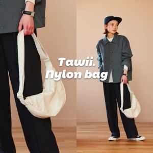 Sling shoulder bag Uhome Dumpling bag High capacity Japanese style Waterproof canvas bag for women Summer Swagger bag